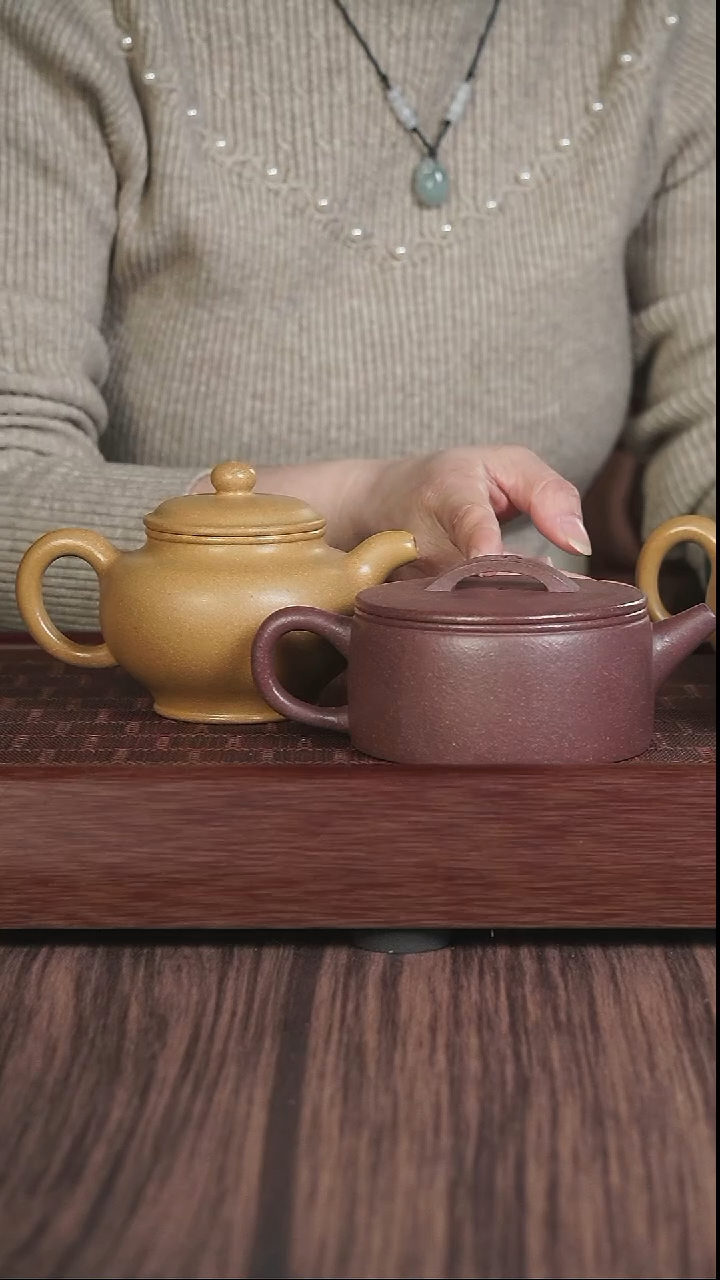 【闪购商品】紫砂茶壶黄金段掇只+千禧紫泥汉瓦240