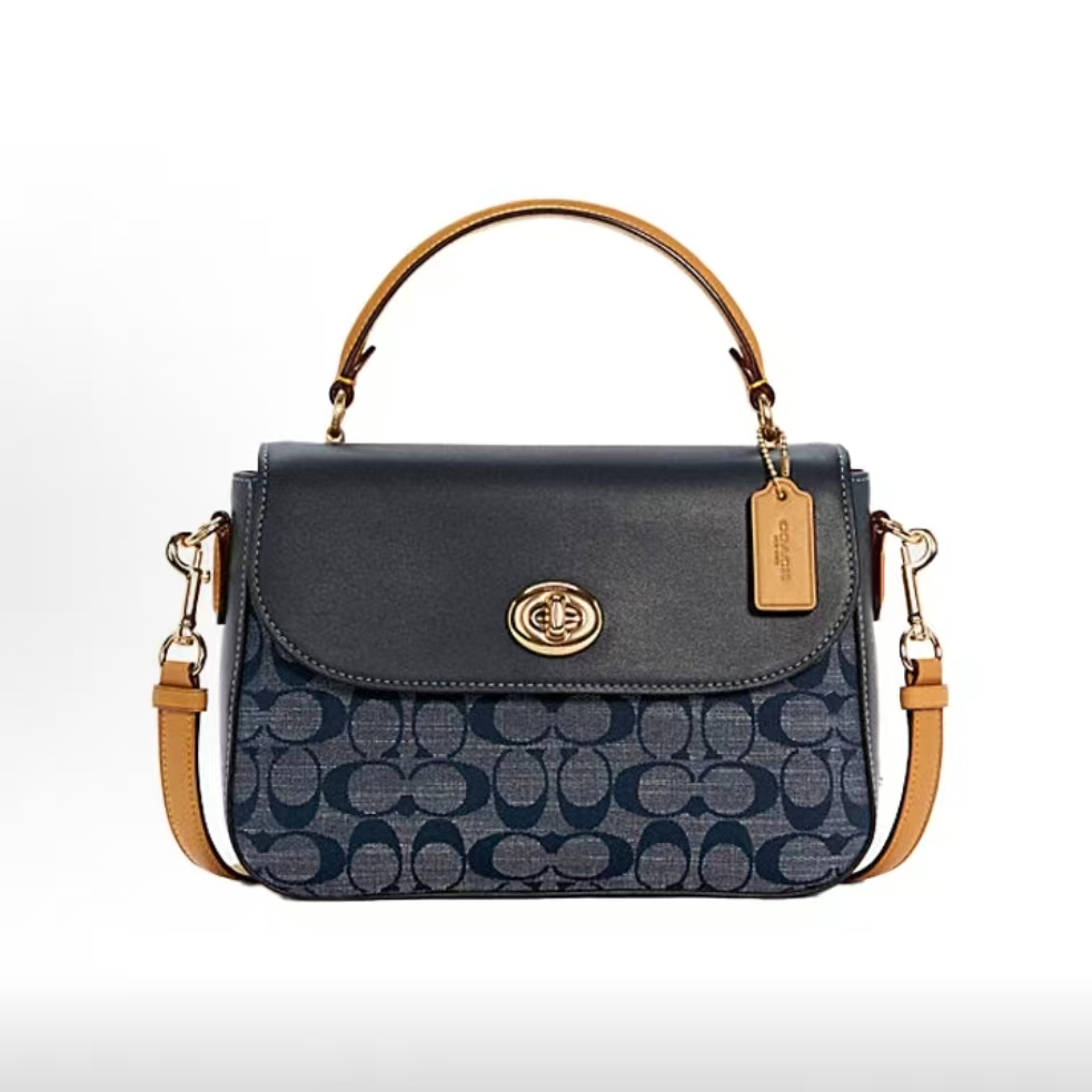 95新 COACH/蔻驰 a1403剑桥包24*7*17