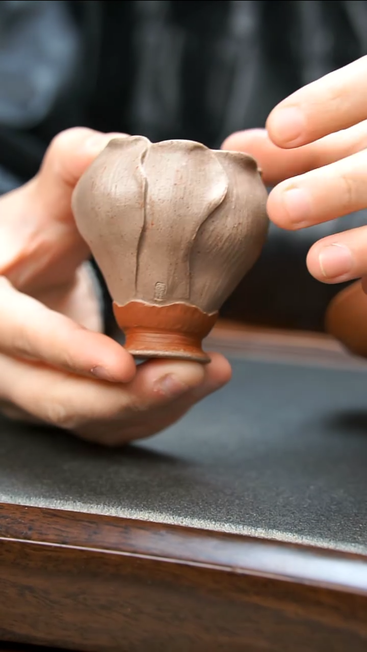 【闪购商品】紫砂茶壶玉兰花高足杯