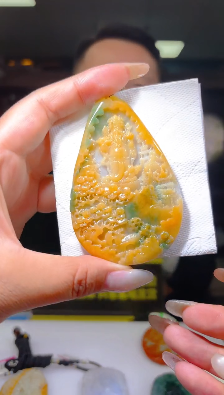 未镶嵌定制翡翠12/0101/L/财神