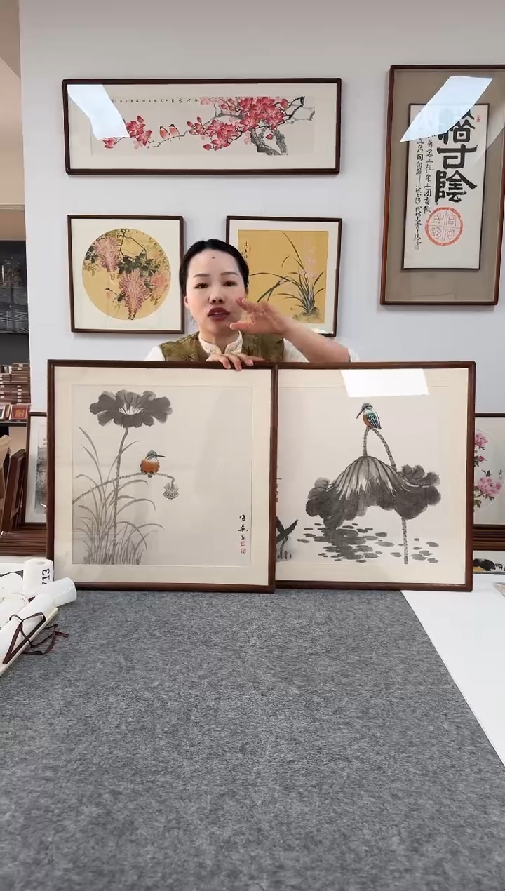 书法yc3/yc5-53*53绘画手绘同款
