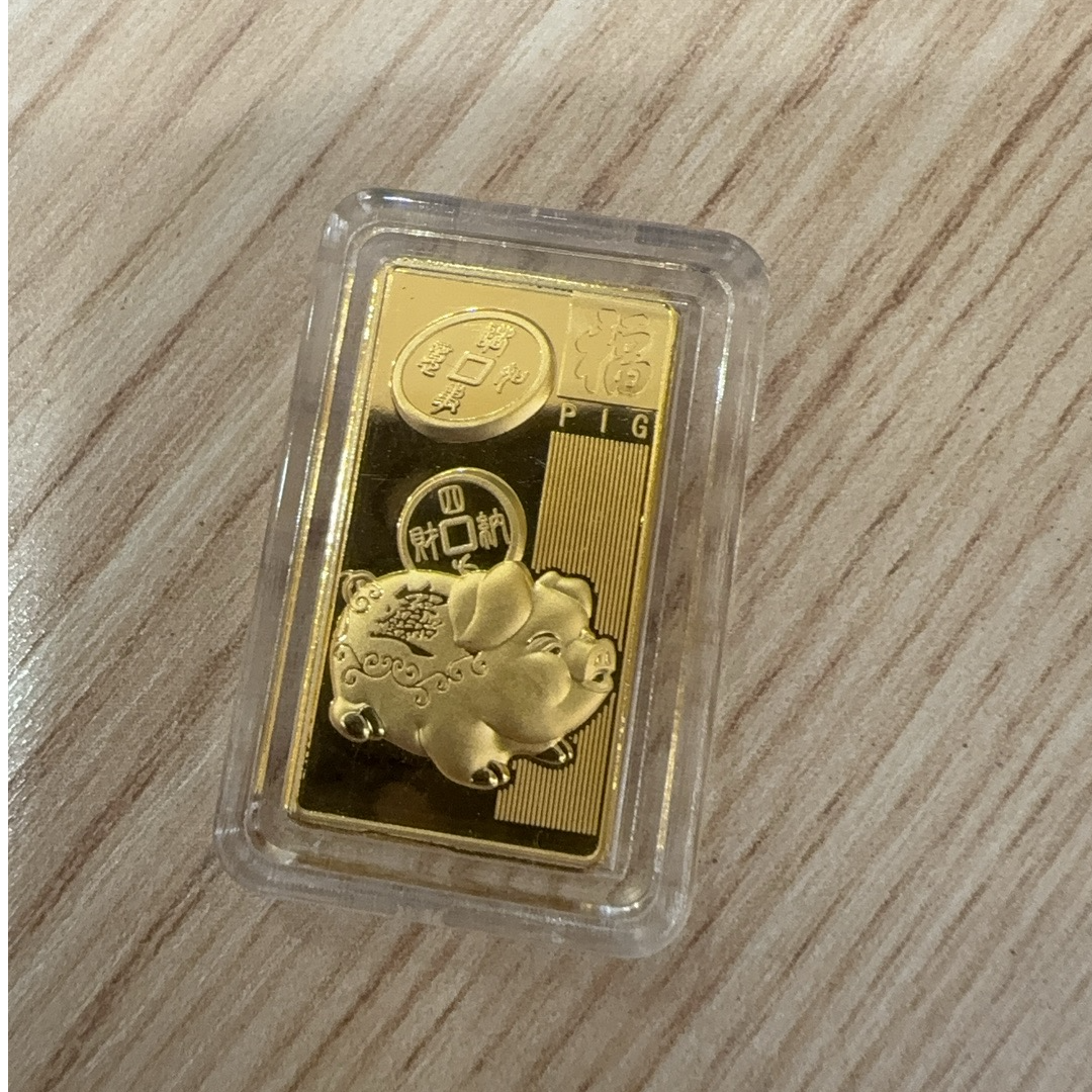 CAIBAI JEWELRY/菜百首饰投资金条 5克 生肖猪（不退换）