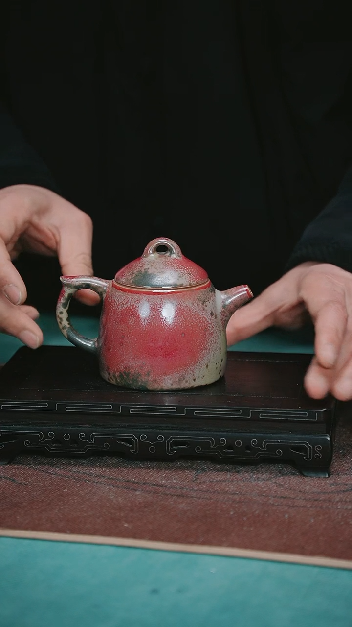 【闪购商品】192-1秦权壶（炉钧釉窑变随机）