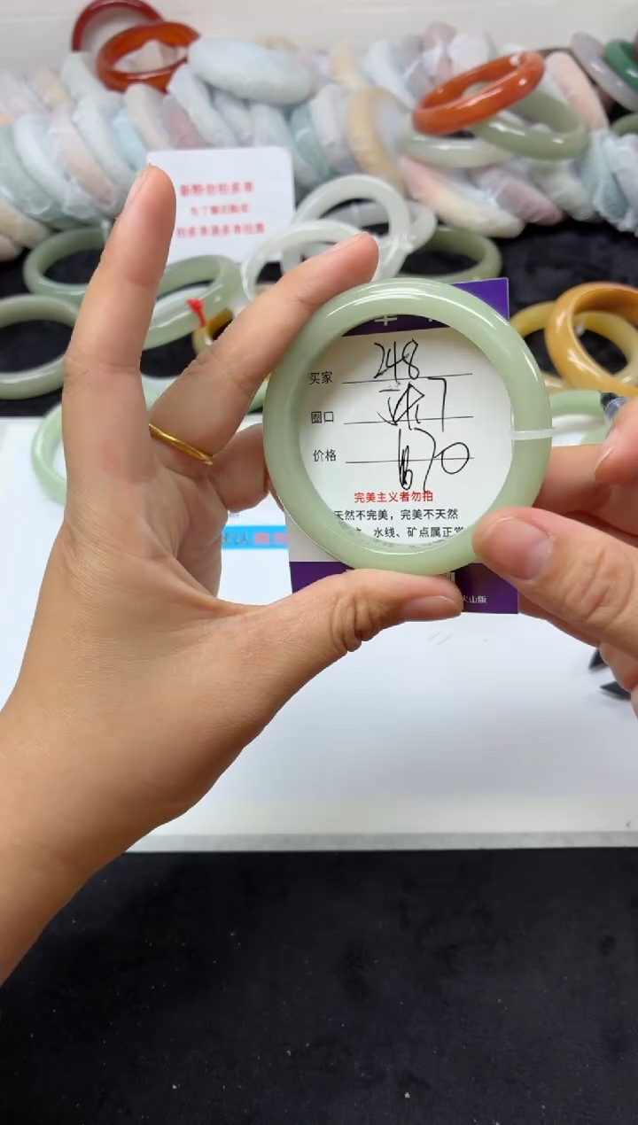 未镶嵌手镯石英质玉248