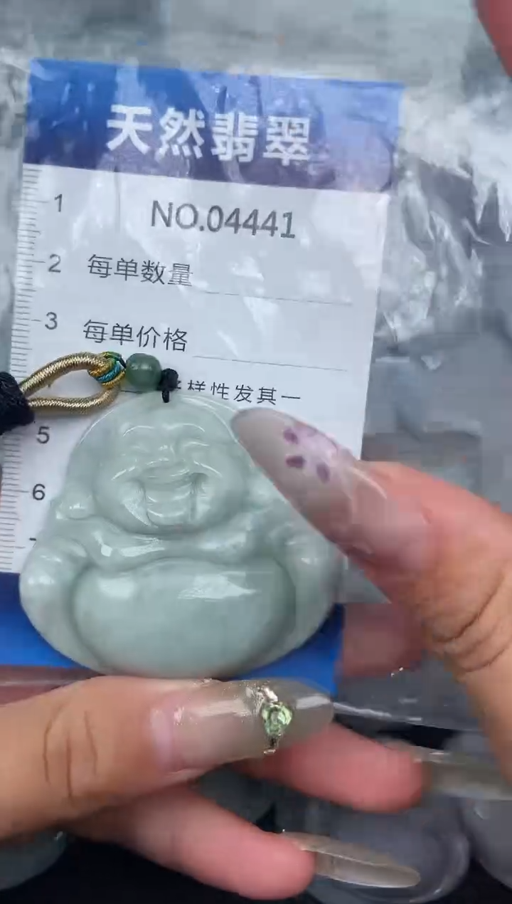 颈饰未镶嵌翡翠纯天然A货翡翠4441