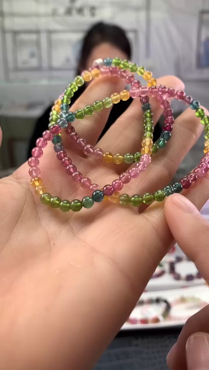 未镶嵌手串碧玺多样性发一条