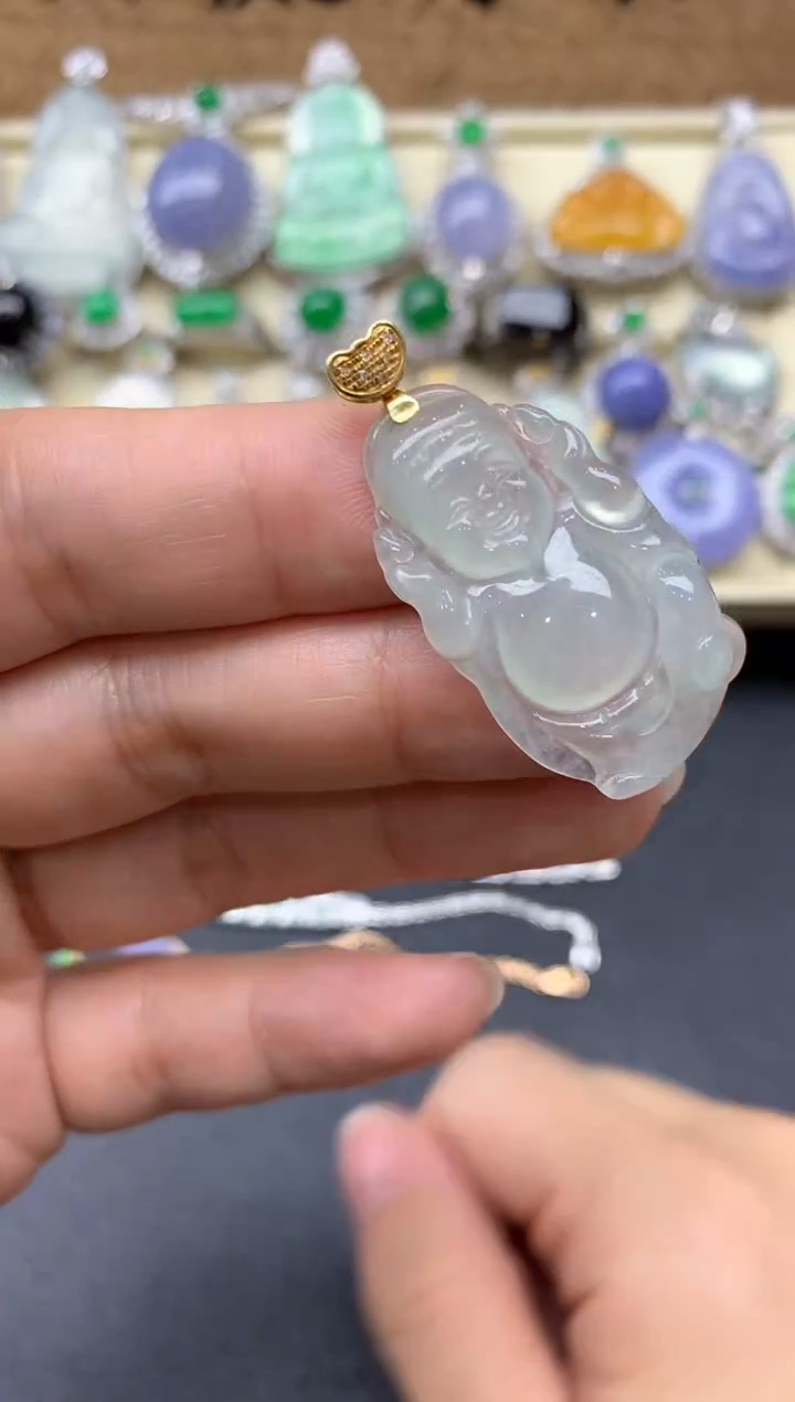 【闪购商品】翡翠颈饰18K金镶嵌156-中国好珍宝