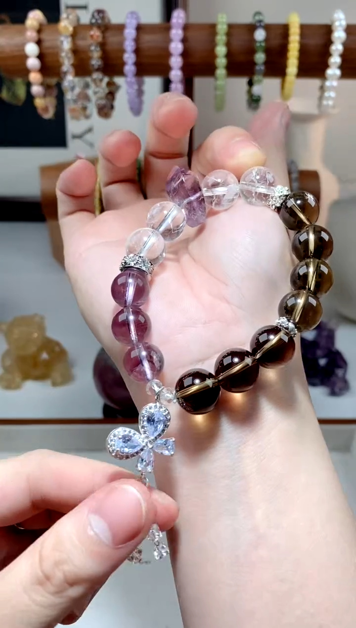 【闪购商品】水晶手链银S925镶嵌多样性发一