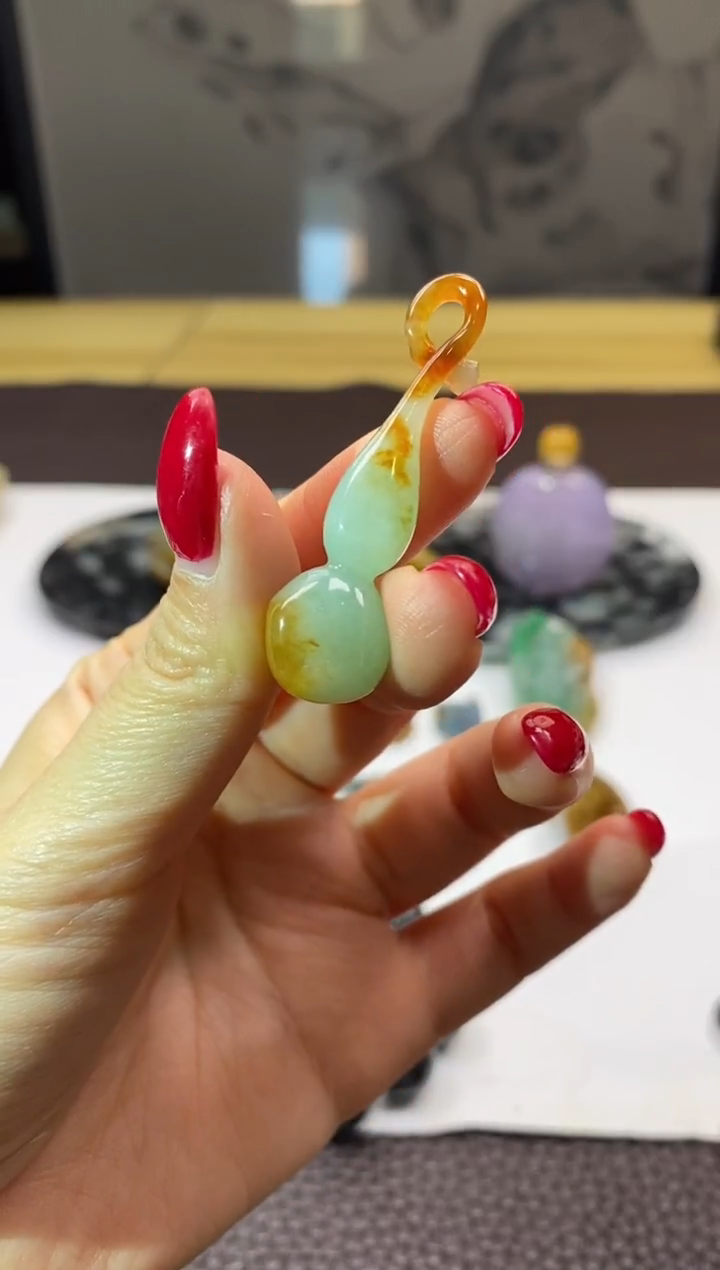 未镶嵌挂件翡翠葫芦