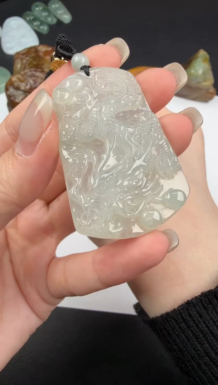 吊坠(不含链)未镶嵌翡翠翡翠饰品-96