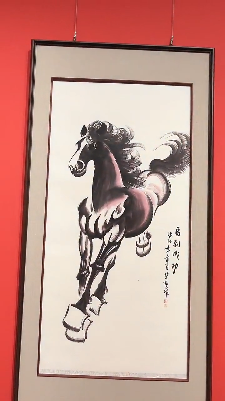 书法八平尺花鸟作品