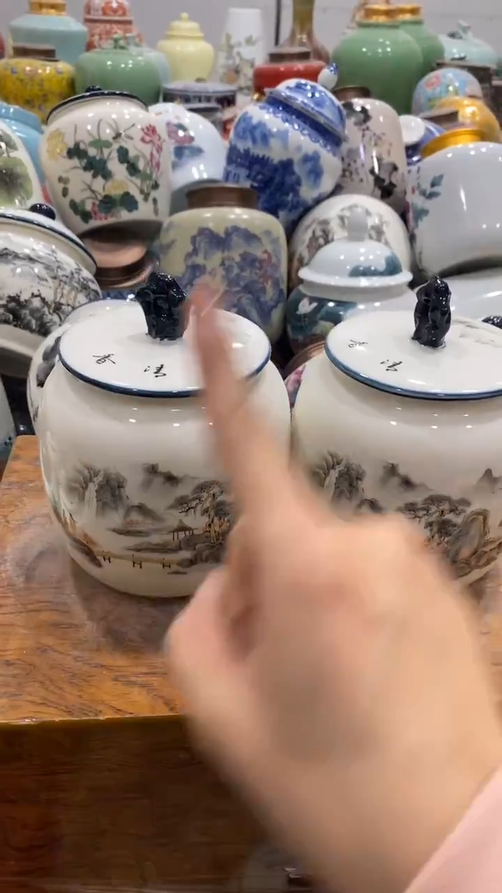 摆件陶茶叶罐密封罐储存罐