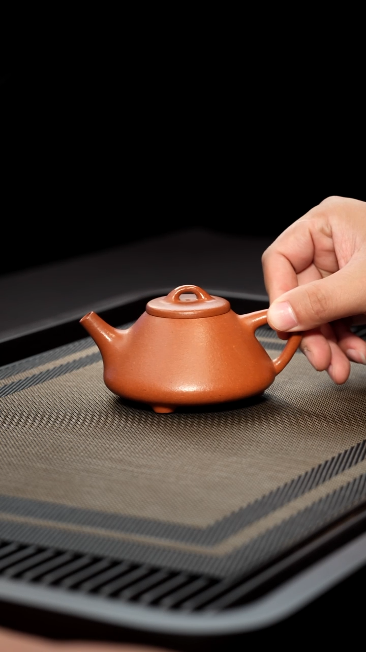 茶壶紫砂半手工降坡泥子冶石瓢180cc