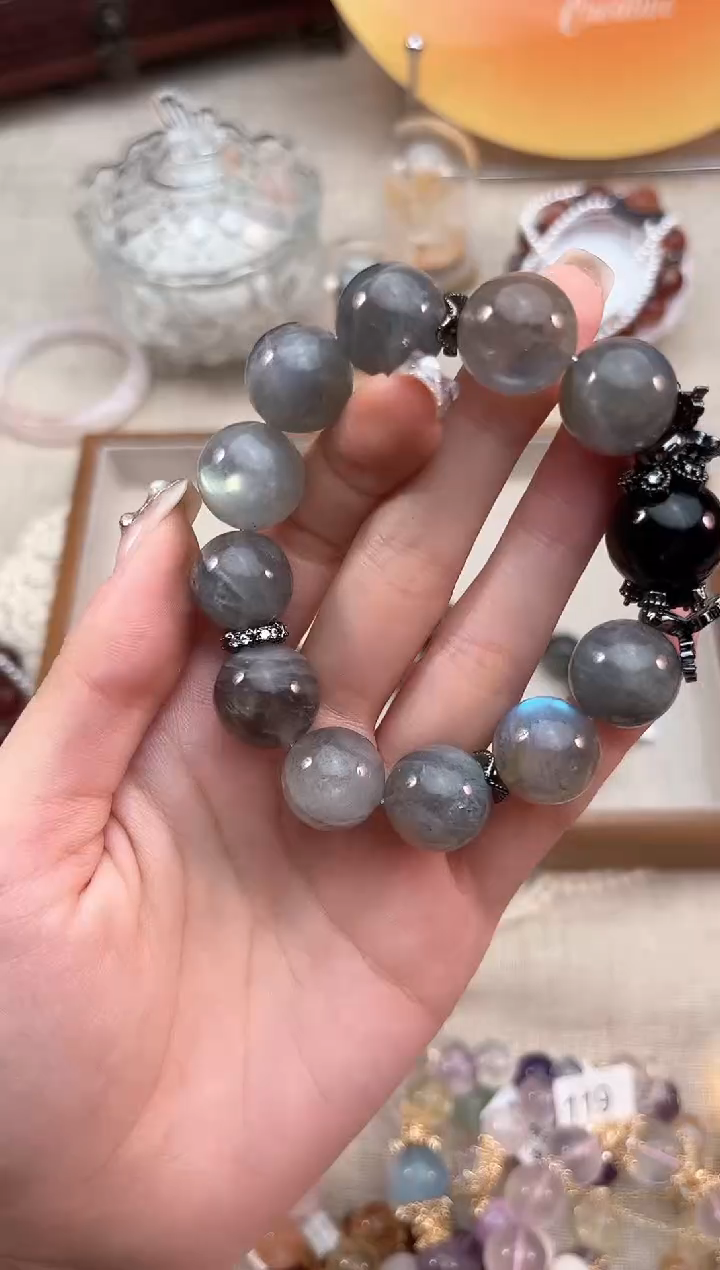 【闪购商品】月光石手链未镶嵌多样性发货发其一颜色微差