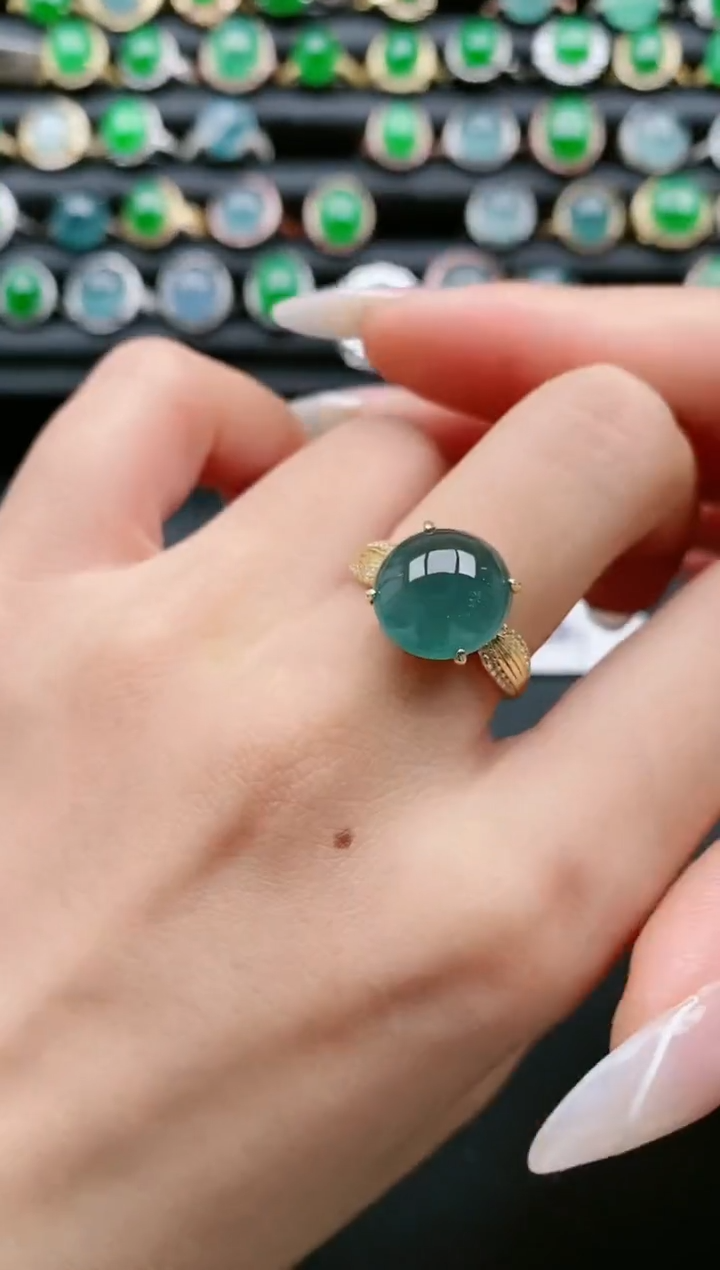 【闪购商品】翡翠戒指银S925镶嵌11111111111