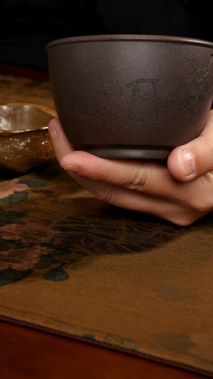 茶壶紫砂天青清供大杯