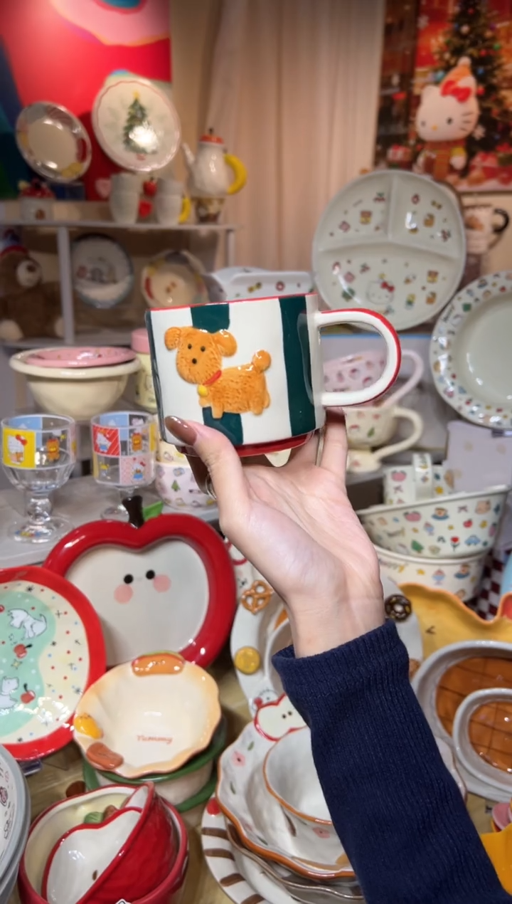 瓷可爱餐具发图片款