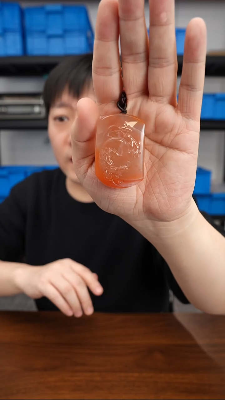 未镶嵌挂件南红玛瑙0102DL026龙行天下