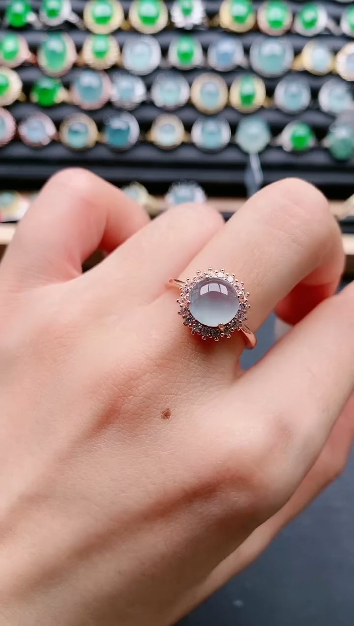 【闪购商品】翡翠戒指银S925镶嵌1111111111111