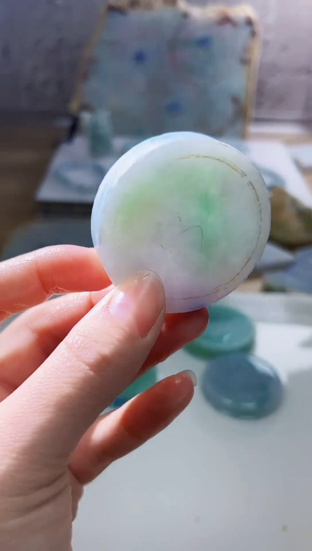 裸石翡翠天然翡翠A货余 南 817