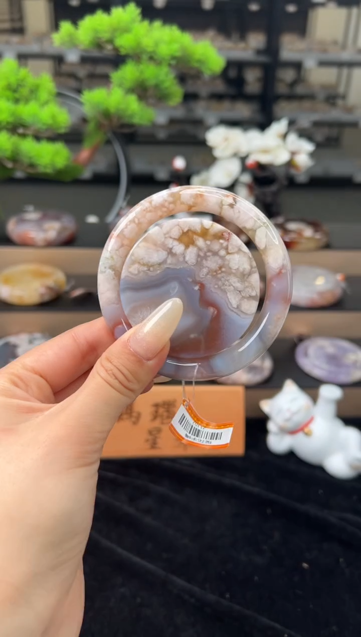 【闪购商品】石英质玉手镯未镶嵌56圈口（赠送镯心）21102