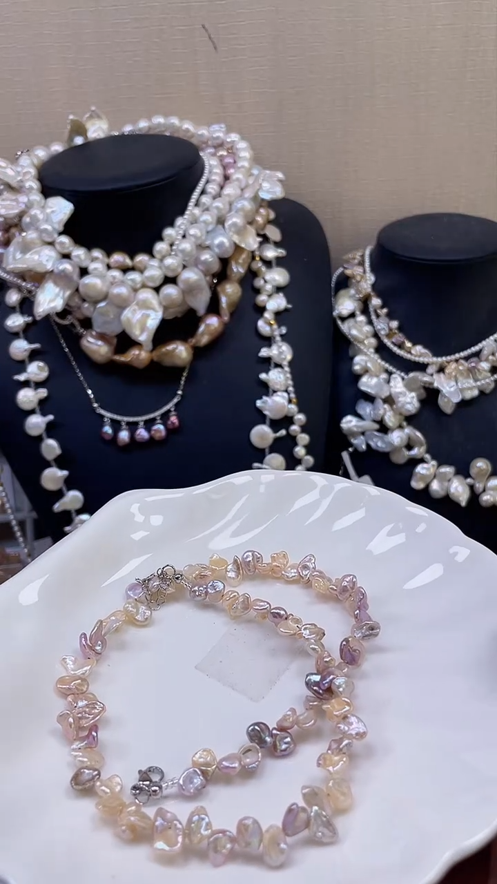 未镶嵌项链淡水珍珠【纯恬饰品】