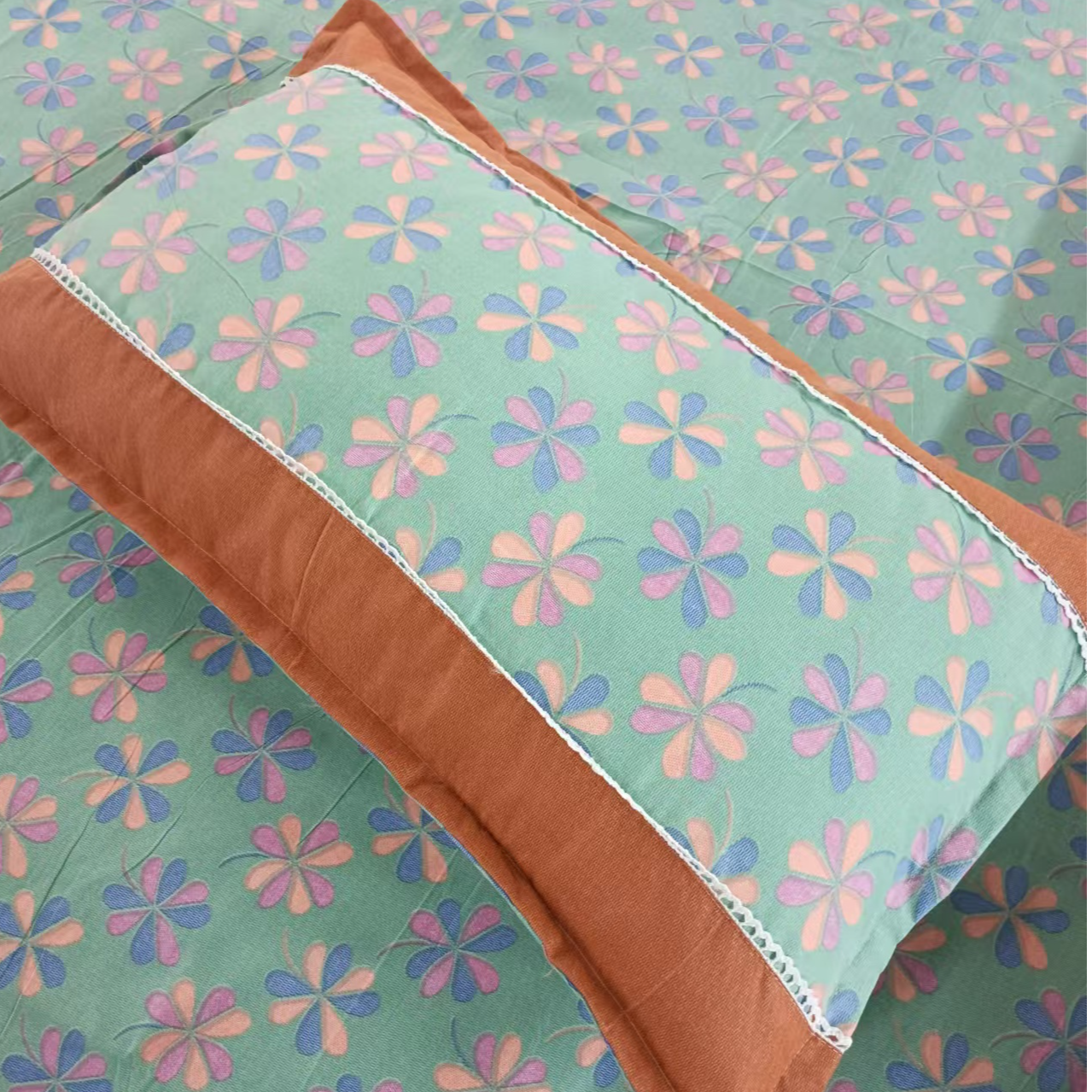 【大满】--加厚枕套蕾丝重工