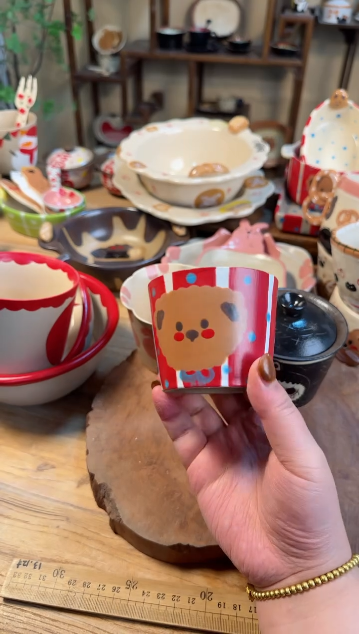 【闪购商品】小熊杯子高温瓷器