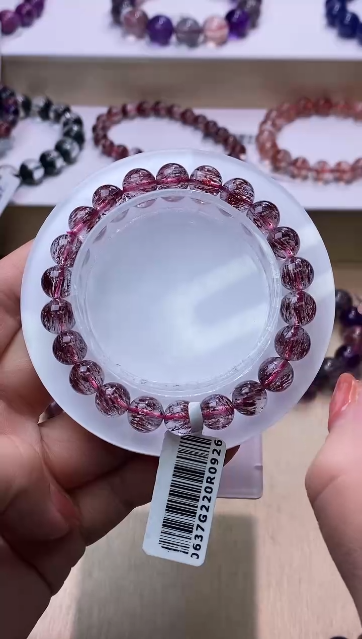 【闪购商品】水晶手链未镶嵌红超七8m+