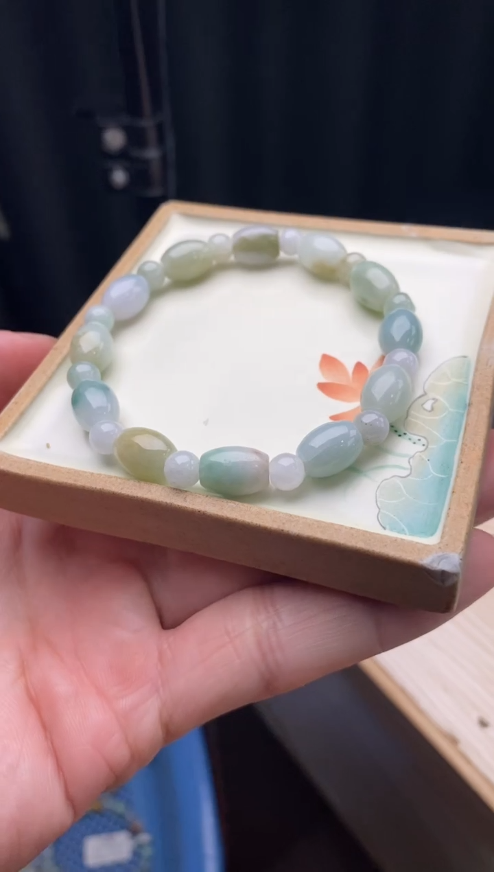 【闪购商品】翡翠手链未镶嵌天然翡翠手串1707