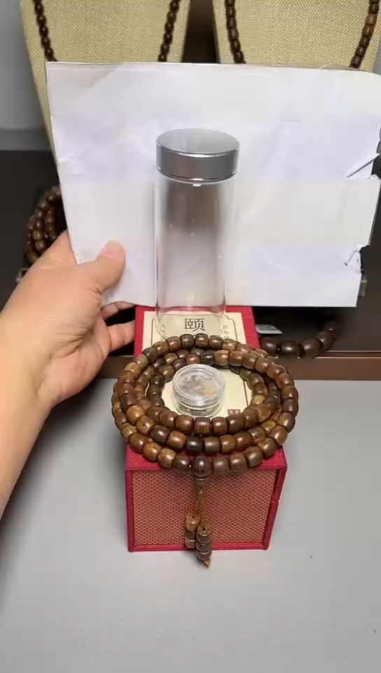 【闪购商品】沉香手串白棋0.9桶珠多圈