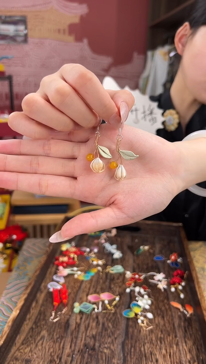 【闪购商品】刺绣苏绣世家非遗手工（耳环） 