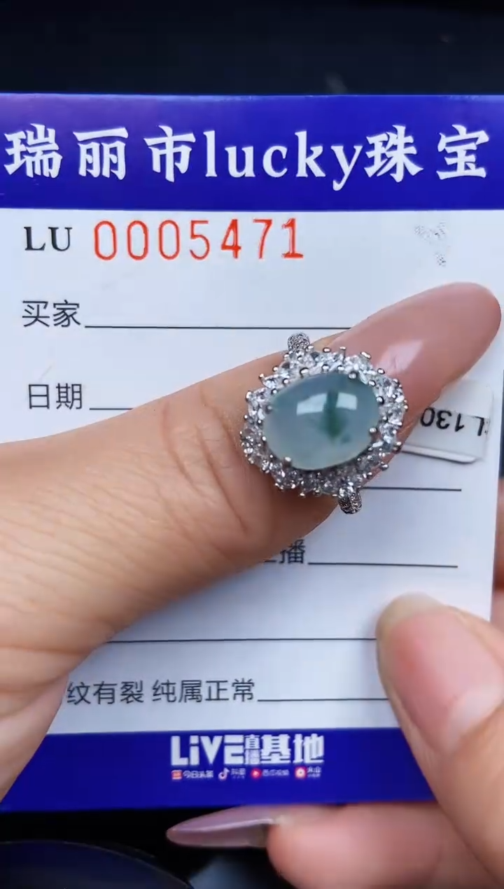 翡翠银S925镶嵌颈饰5471
