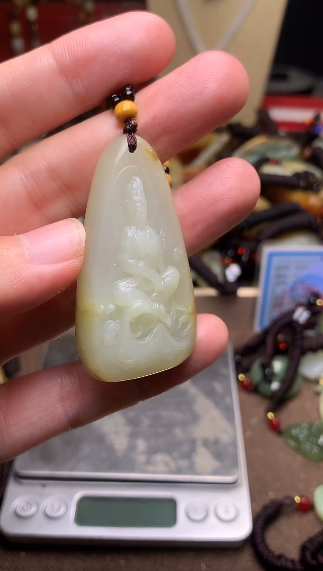 颈饰未镶嵌和田玉新疆料青海料清水和田玉吊坠