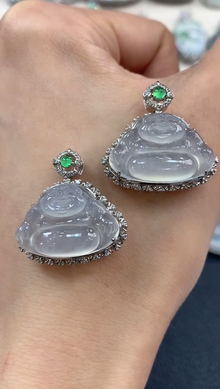 【闪购商品】翡翠吊坠(不含链)18K金镶嵌 B75多样性一件发货