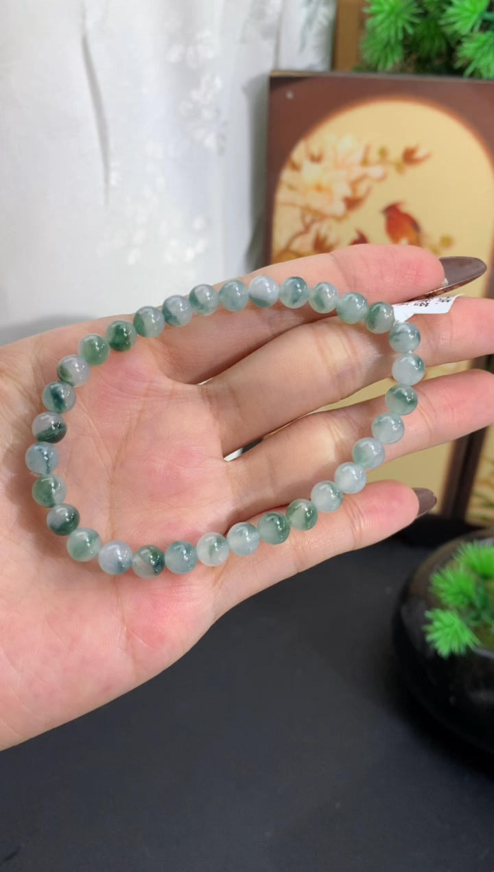 未镶嵌手串翡翠卡5.8mm