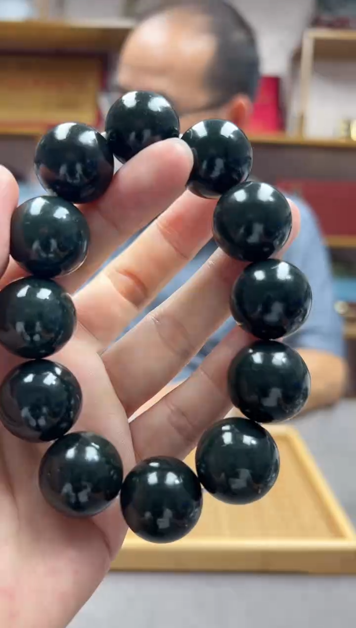 手链未镶嵌和田玉20黑青