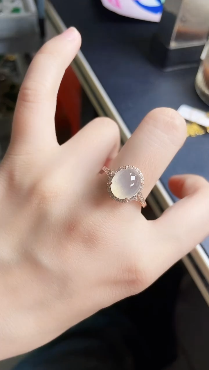 【闪购商品】翡翠银S925镶嵌戒指64646