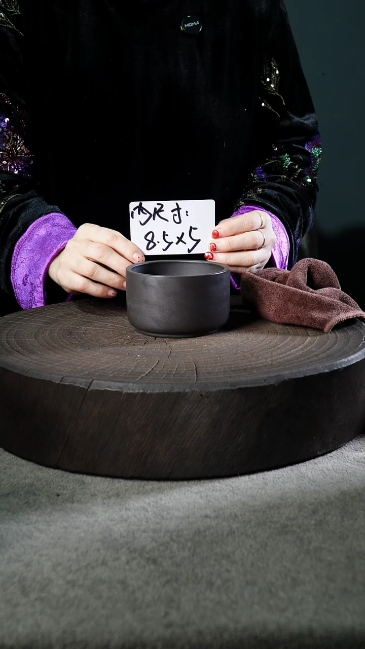 宜兴紫砂小花盆盆