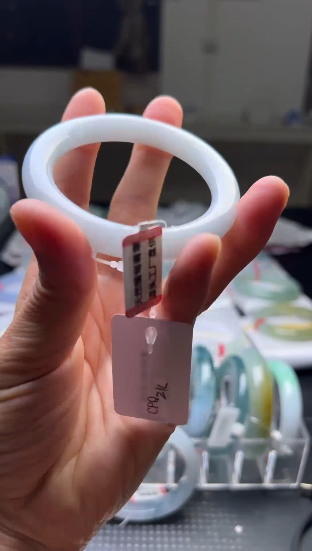 未镶嵌手镯翡翠翡翠手镯4 圈口54圆条