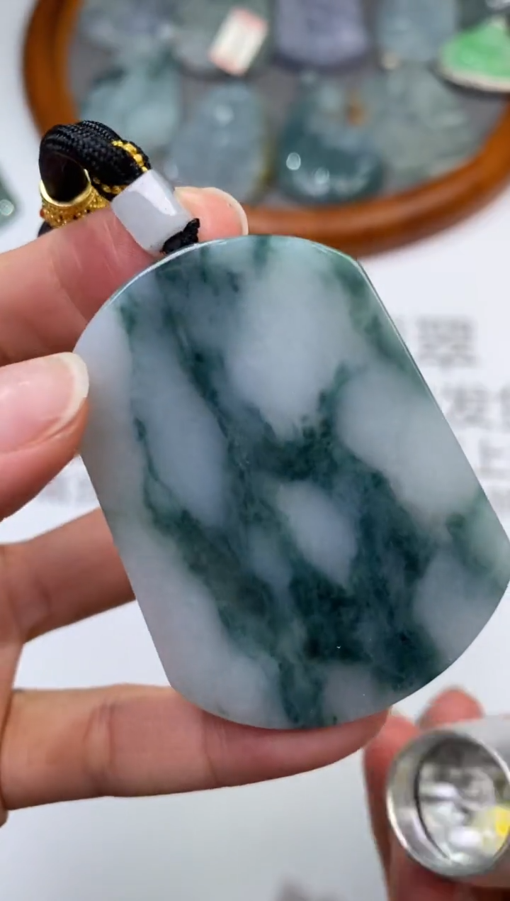 未镶嵌挂件翡翠304237   