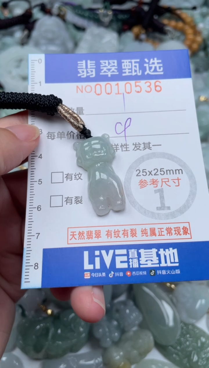 颈饰未镶嵌翡翠10536