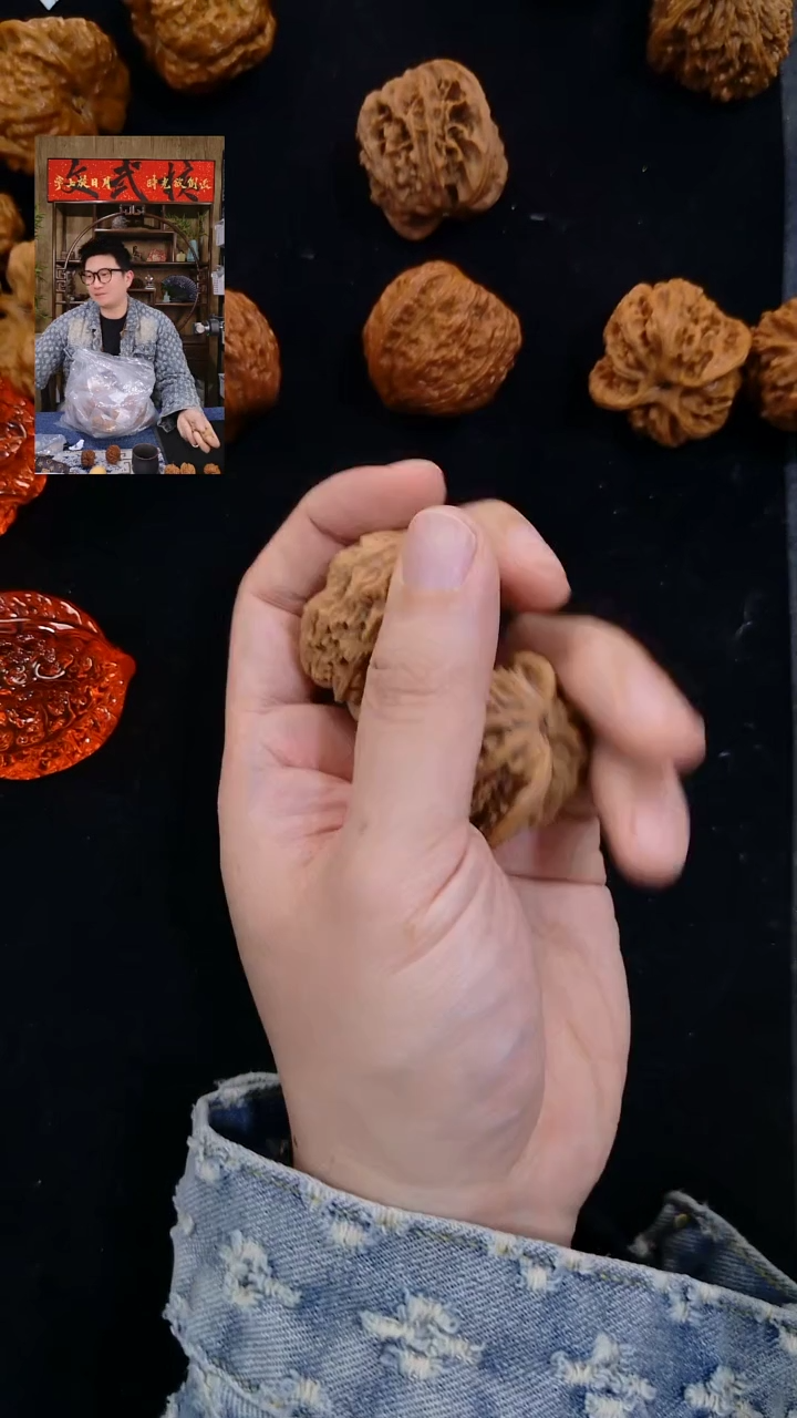 【闪购商品】文玩核桃吊坠40虎头