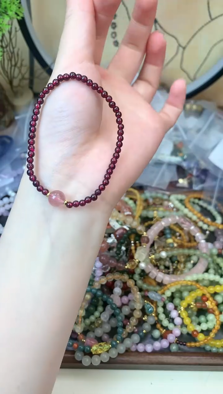 【闪购商品】石榴石手链未镶嵌257