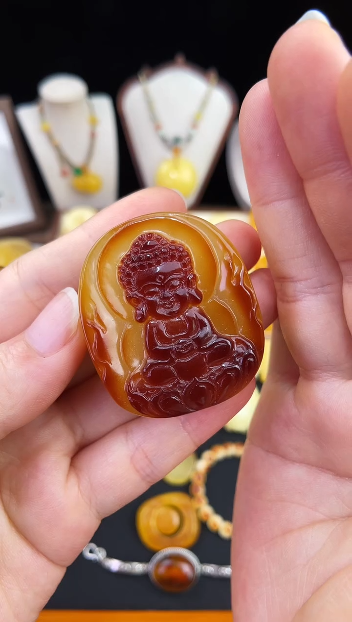 琥珀未镶嵌珠宝奇石妮*柒月