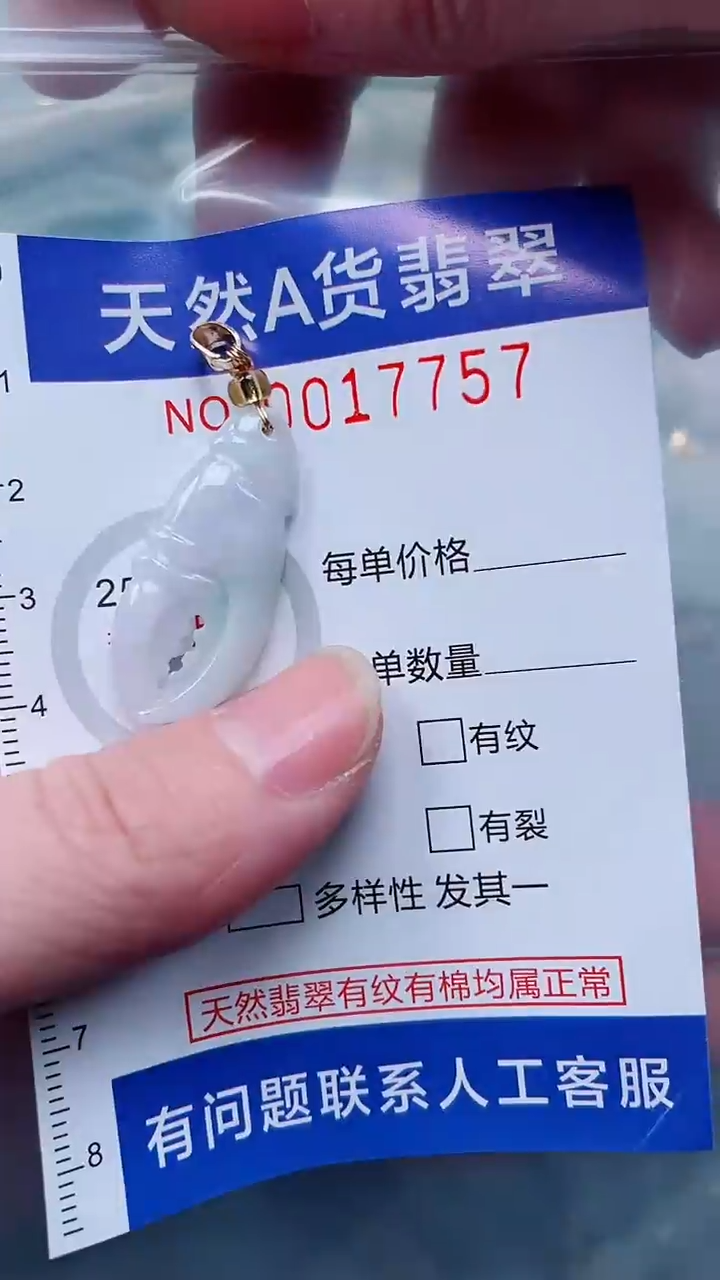 翡翠未镶嵌吊坠(不含链)1