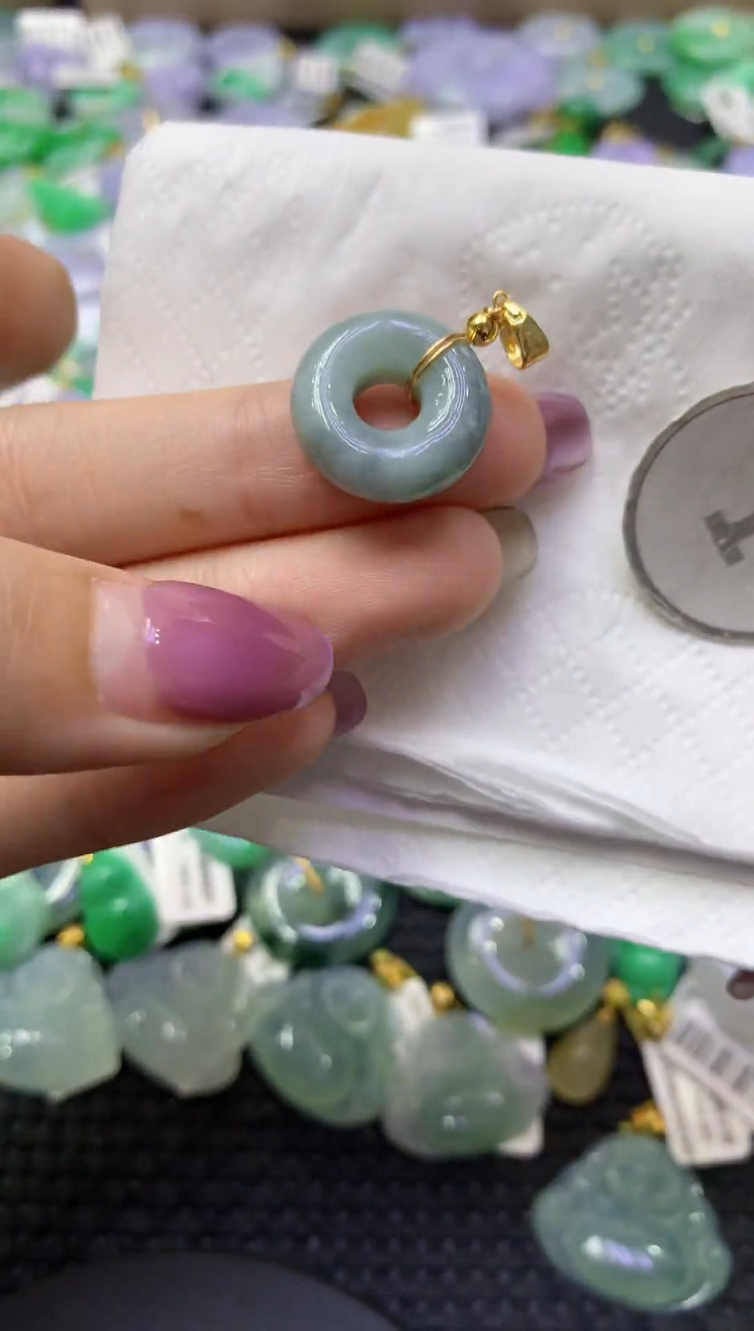 颈饰未镶嵌翡翠天然缅甸翡翠A货