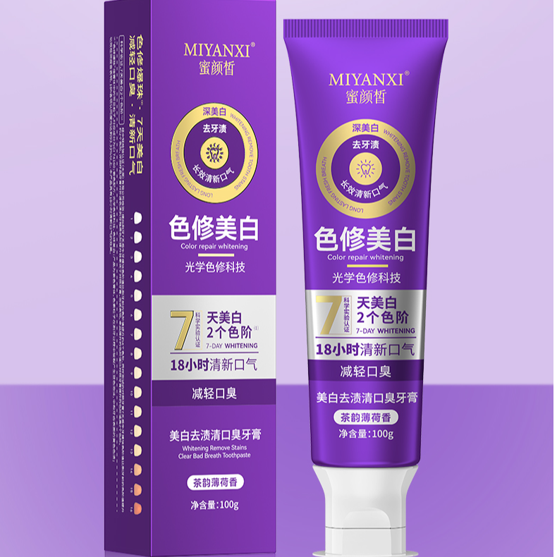 蜜颜皙美白去渍清口臭牙膏3支B款