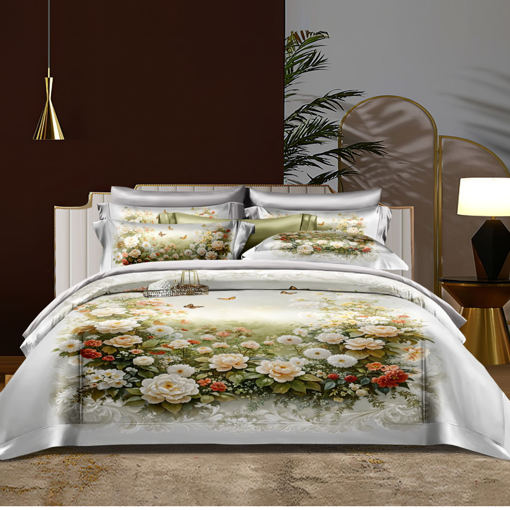 【周总专属试睡30天】欧式轻奢贡缎暗纹提花四件套