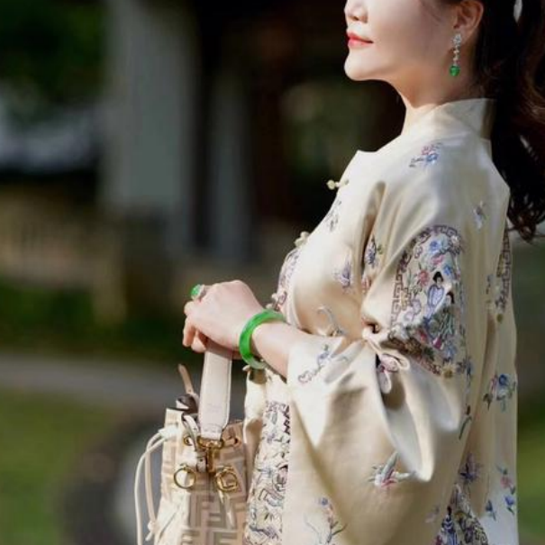 时尚手镯绿色缅风多样性发货